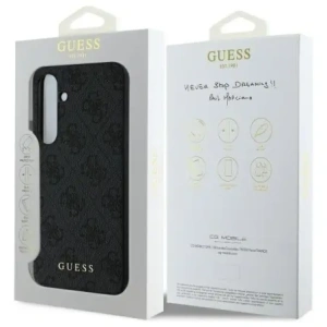 Hurtownia GSM - Guess GUHCS24FEG4GFGR Samsung Galaxy S24 FE Hartschale 4G Metall Gold-Logo grau - GUE4180 - {ean13} - Hurt