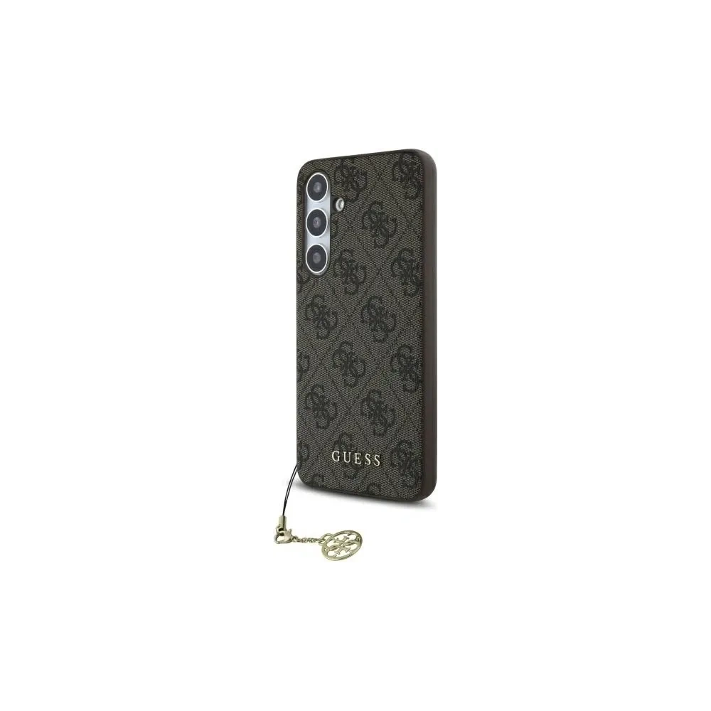 Hurtownia GSM - Guess GUHCS24FEGF4GBR Samsung Galaxy S24 FE hardcase 4G Colecția Charms maro - GUE4181 - {ean13} - Hurt