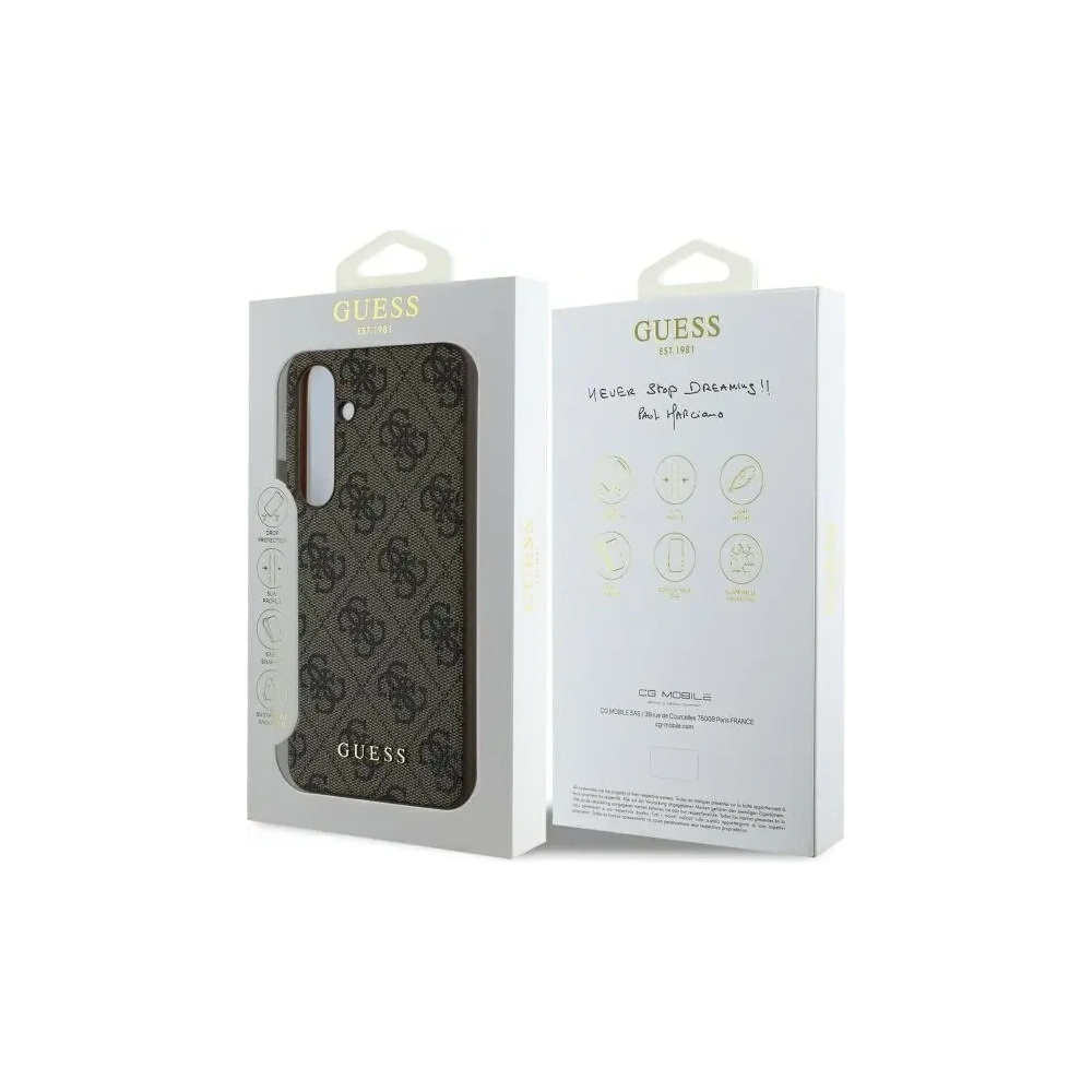 Wholesale Guess GUHCS24FEGF4GBR Samsung Galaxy S24 FE hardcase 4G Charms Collection brown - GUE4181 - {ean13} - Hurt