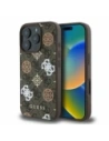 Etui Guess GUHMP16LP4PWPW Apple iPhone 16 Pro hardcase Peony On 4G Background MagSafe brązowy/brown