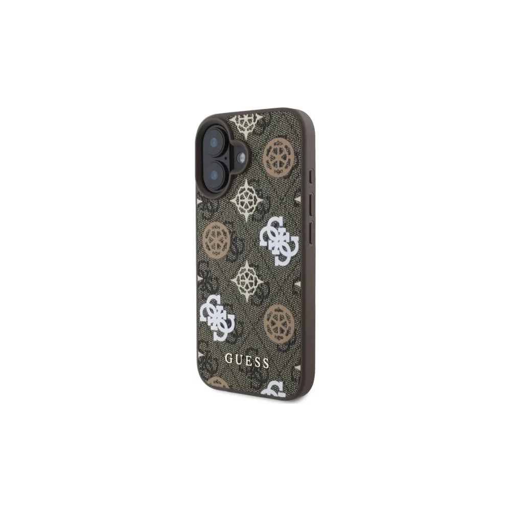 Wholesale Guess GUHMP16SP4PWPW Apple iPhone 16 hardcase Peony On 4G Background MagSafe brown - GUE4186 - {ean13} - Hurt