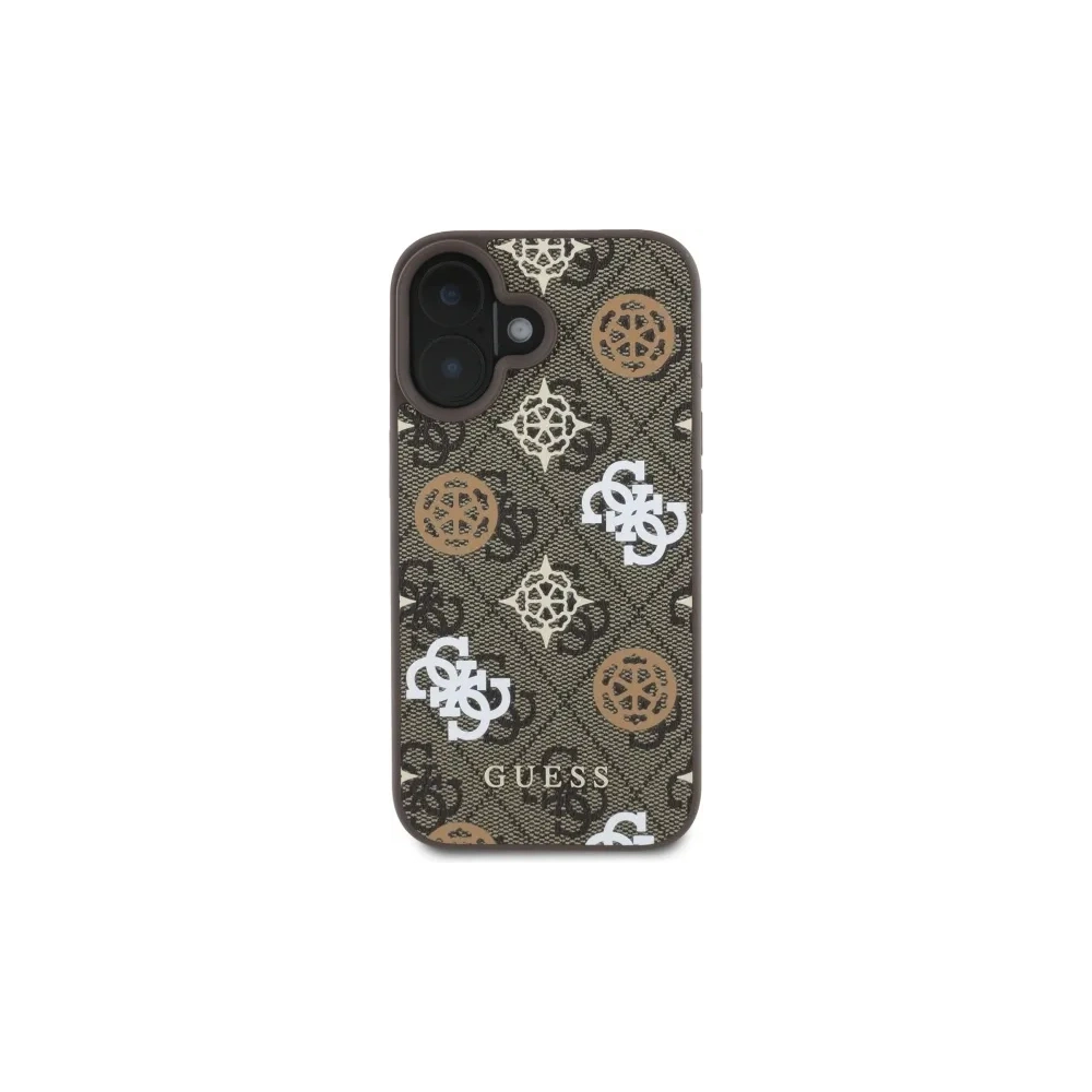 Wholesale Guess GUHMP16SP4PWPW Apple iPhone 16 hardcase Peony On 4G Background MagSafe brown - GUE4186 - {ean13} - Hurt