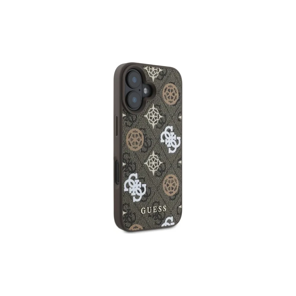 Wholesale Guess GUHMP16SP4PWPW Apple iPhone 16 hardcase Peony On 4G Background MagSafe brown - GUE4186 - {ean13} - Hurt