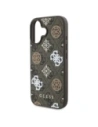 Hurtownia GSM - Etui Guess GUHMP16SP4PWPW Apple iPhone 16 hardcase Peony On 4G Background MagSafe brązowy/brown - GUE4186 - {ean13} - Hurt