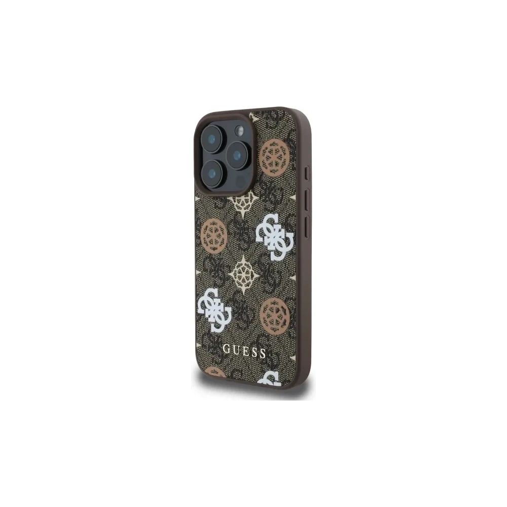 Hurtownia GSM - Etui Guess GUHMP16XP4PWPW Apple iPhone 16 Pro Max hardcase Peony Na 4G pozadí MagSafe hnědý/brown - GUE4187 - {ean13} - Hurt
