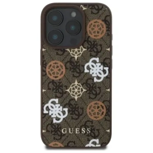 Etui Guess GUHMP16XP4PWPW Apple iPhone 16 Pro Max hardcase Peony On 4G Background MagSafe brązowy/brown