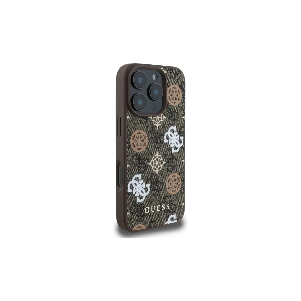 Hurtownia GSM - Etui Guess GUHMP16XP4PWPW Apple iPhone 16 Pro Max hardcase Peony On 4G Background MagSafe brązowy/brown - GUE4187 - {ean13} - Hurt