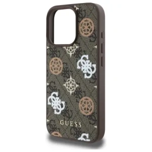Etui Guess GUHMP16XP4PWPW Apple iPhone 16 Pro Max hardcase Peony On 4G Background MagSafe brązowy/brown
