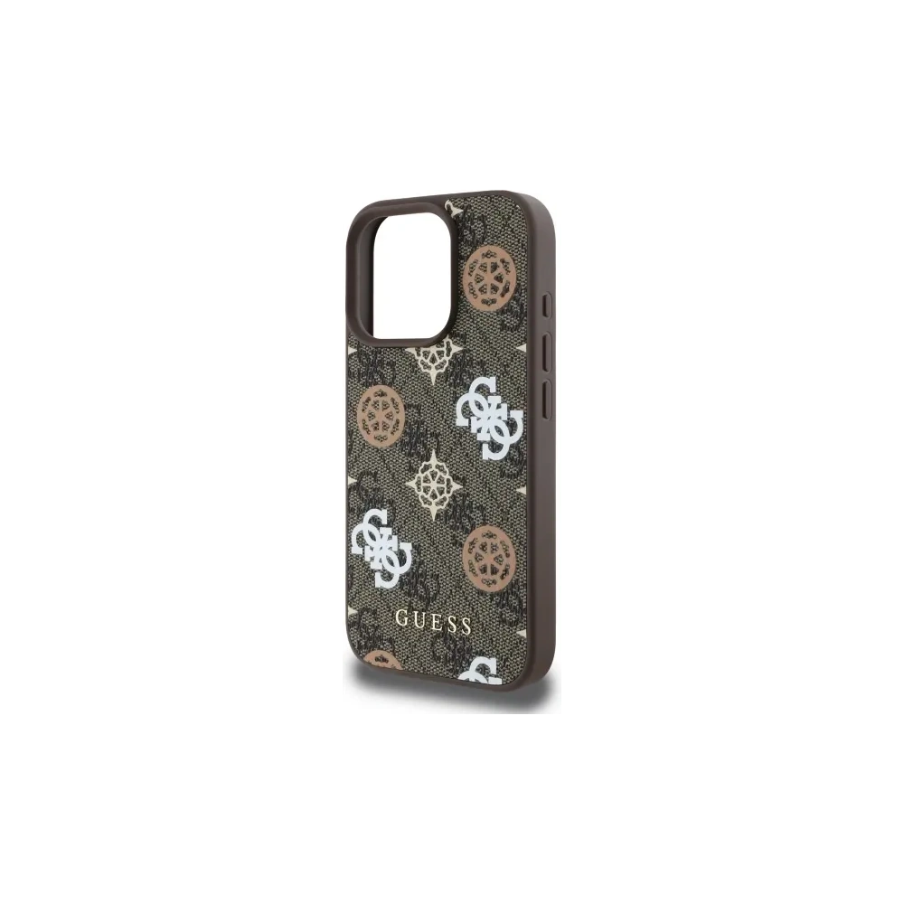 Hurtownia GSM - Etui Guess GUHMP16XP4PWPW Apple iPhone 16 Pro Max hardcase Peony Na 4G pozadí MagSafe hnědý/brown - GUE4187 - {ean13} - Hurt