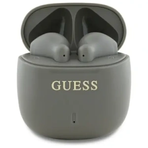 Hurtownia GSM - Bezdrátová sluchátka do uší Guess Bluetooth GUTWSJ14ESGE TWS + dokovací stanice Printed Classic Logo taupe - GUE4188 - {ean13} - Hurt
