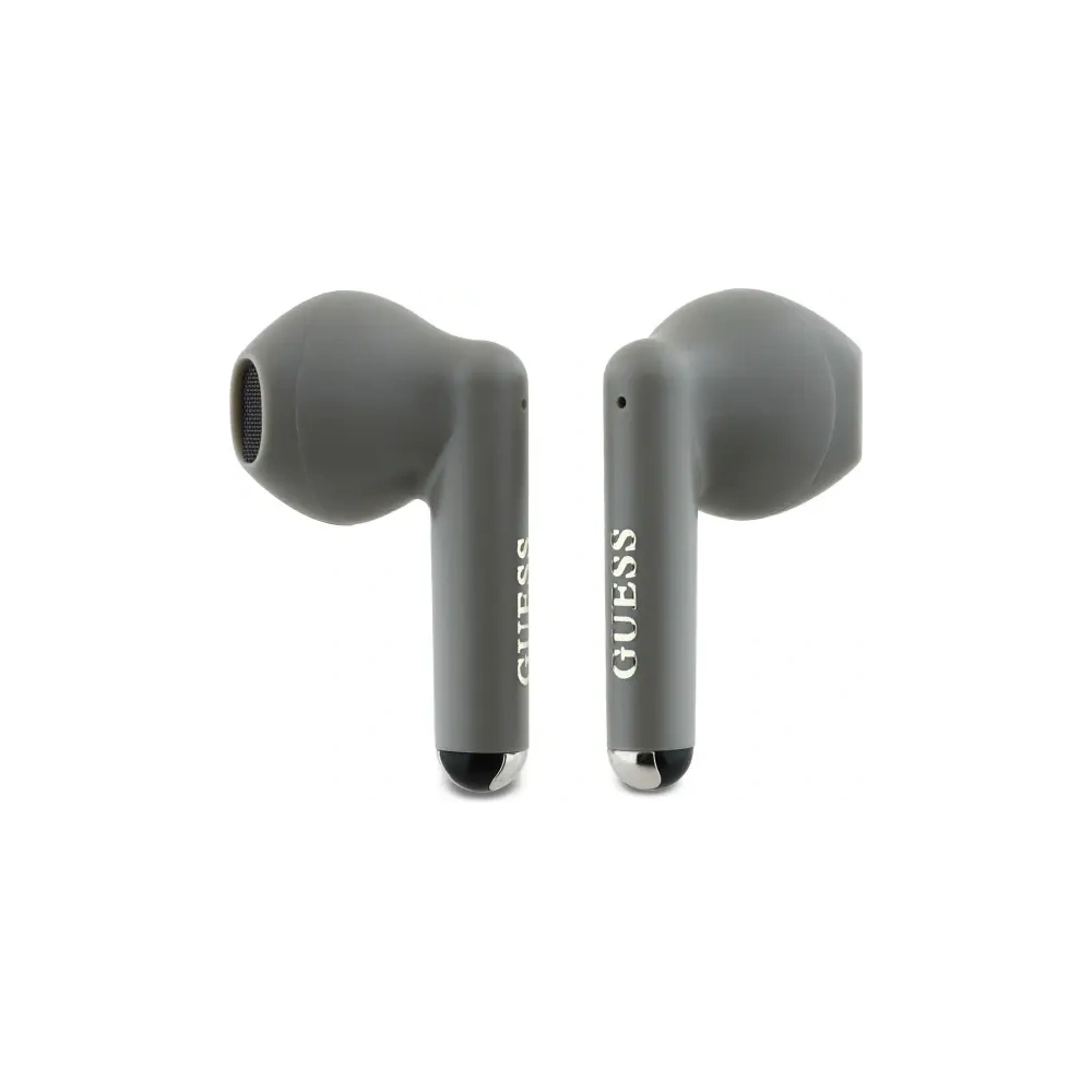 Hurtownia GSM - Bezdrátová sluchátka do uší Guess Bluetooth GUTWSJ14ESGE TWS + dokovací stanice Printed Classic Logo taupe - GUE4188 - {ean13} - Hurt