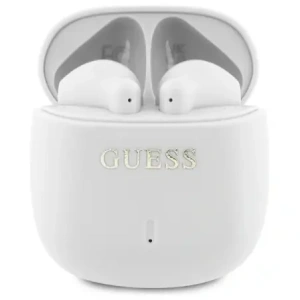Hurtownia GSM - Bezdrátová sluchátka do uší Guess Bluetooth GUTWSJ14ESGH TWS + dokovací stanice Printed Classic Logo bílá/white - GUE4189 - {ean13} - Hurt