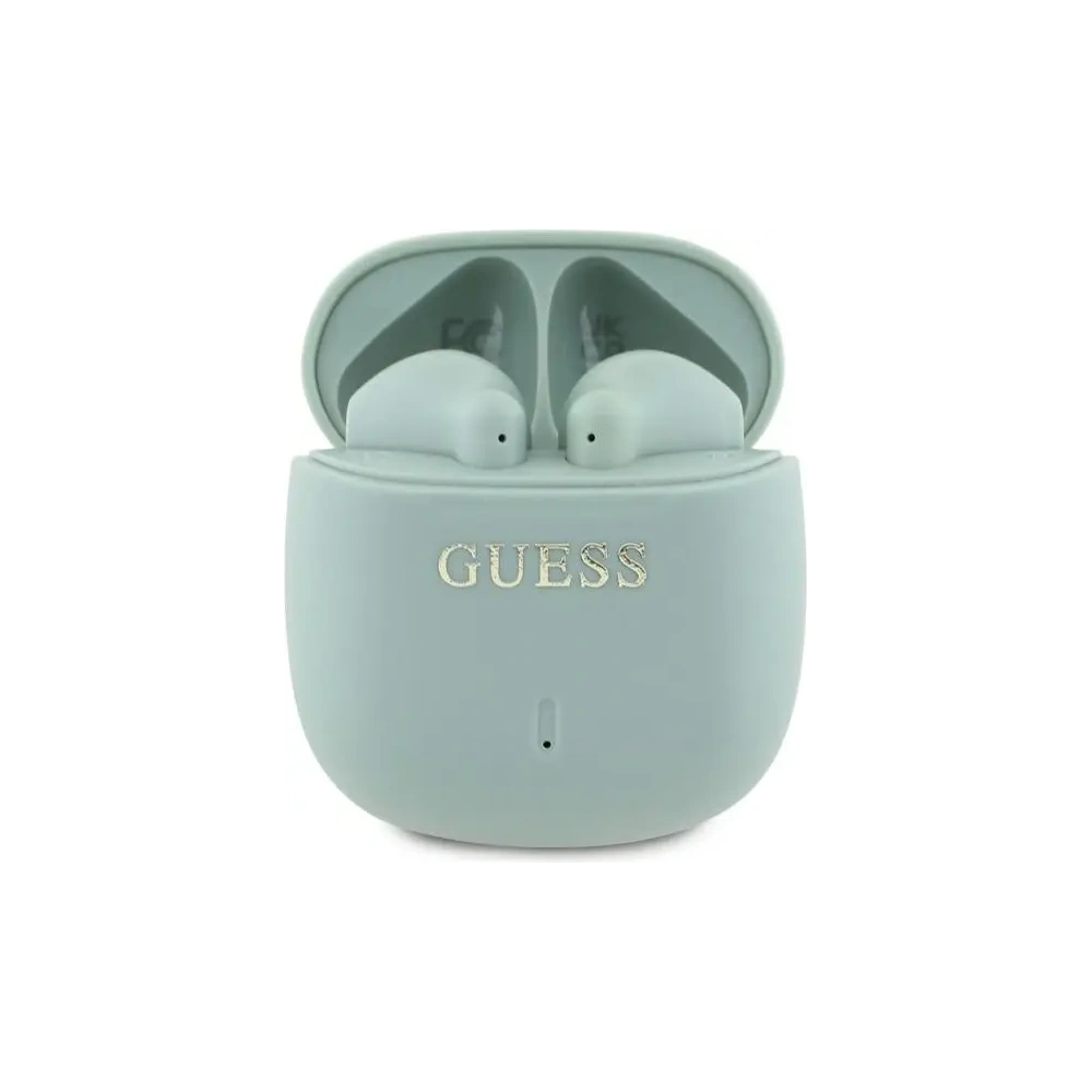 Hurtownia GSM - Guess Bluetooth vezeték nélküli fülhallgató GUTWSJ14ESGN TWS + dokkoló állomás Nyomtatott Klasszikus Logó zöld - GUE4190 - {ean13} - Hurt