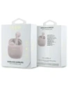 Hurtownia GSM - Guess Bluetooth vezeték nélküli fülhallgató GUTWSJ14ESGP TWS + dokkoló állomás Nyomtatott Klasszikus Logó rózsaszín - GUE4191 - {ean13} - Hurt