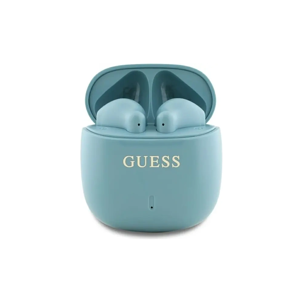 Hurtownia GSM - Guess Bluetooth kabellose In-Ear-Kopfhörer GUTWSJ14ESGQ TWS + Dockingstation Bedrucktes Klassisches Logo türkis - GUE4192 - {ean13} - Hurt