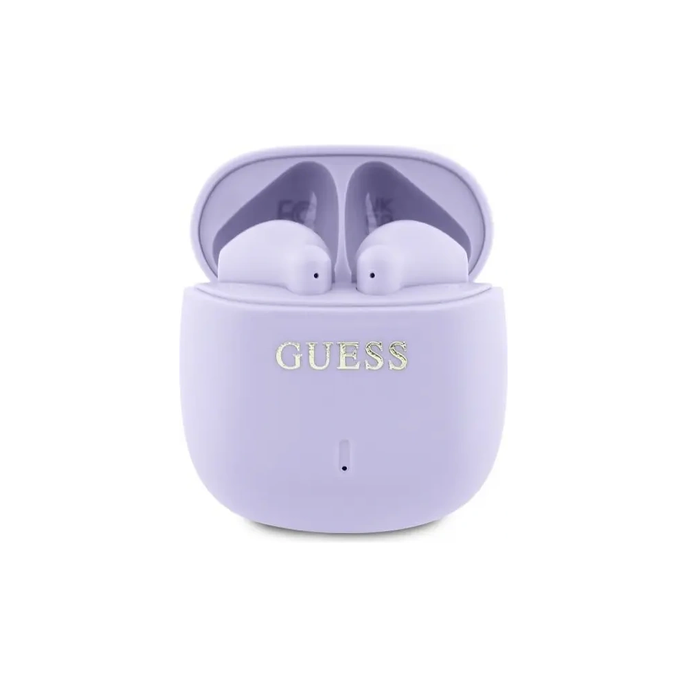 Hurtownia GSM - Guess Bluetooth kabellose In-Ear-Kopfhörer GUTWSJ14ESGU TWS + Dockingstation Bedrucktes klassisches Logo lila - GUE4193 - {ean13} - Hurt