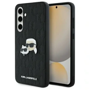 Hurtownia GSM - Karl Lagerfeld KLHCS24FEPGKLKCPK Samsung Galaxy S24 FE husă rigidă Monogram Karl&Chaoupette Head Pin negru - KLD21816 - {ean13} - Hurt
