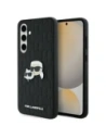 Hurtownia GSM - Karl Lagerfeld KLHCS24FEPGKLKCPK Samsung Galaxy S24 FE husă rigidă Monogram Karl&Chaoupette Head Pin negru - KLD21816 - {ean13} - Hurt
