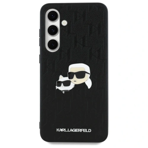 Etui Karl Lagerfeld KLHCS24FEPGKLKCPK Samsung Galaxy S24 FE hardcase Monogram Karl&Chaoupette Head Pin czarny/black