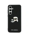 Hurtownia GSM - Karl Lagerfeld KLHCS24FEPGKLKCPK Samsung Galaxy S24 FE husă rigidă Monogram Karl&Chaoupette Head Pin negru - KLD21816 - {ean13} - Hurt