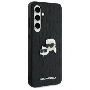 Hurtownia GSM - Karl Lagerfeld KLHCS24FEPGKLKCPK Samsung Galaxy S24 FE Hartschale Monogramm Karl&Chaoupette Kopf Pin schwarz - KLD21816 - {ean13} - Hurt