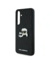 Hurtownia GSM - Karl Lagerfeld KLHCS24FEPGKLKCPK Samsung Galaxy S24 FE husă rigidă Monogram Karl&Chaoupette Head Pin negru - KLD21816 - {ean13} - Hurt
