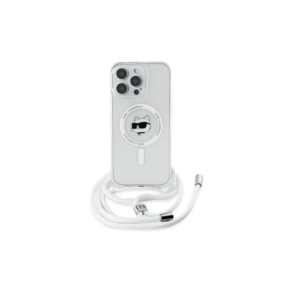 Hurtownia GSM - Karl Lagerfeld KLHMP16LHCCHNT Apple iPhone 16 Pro hardcase IML Choupette Head & Cord Magsafe transparent - KLD21818 - {ean13} - Hurt