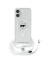 Hurtownia GSM - Karl Lagerfeld KLHMP16SHCCHNT Apple iPhone 16 hardcase IML Choupette Head & Cord Magsafe transparent - KLD21819 - {ean13} - Hurt