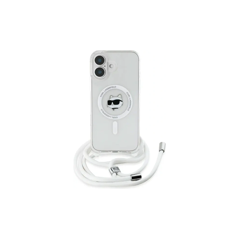 Hurtownia GSM - Karl Lagerfeld KLHMP16SHCCHNT Apple iPhone 16 hardcase IML Choupette Head & Cord Magsafe transparent - KLD21819 - {ean13} - Hurt