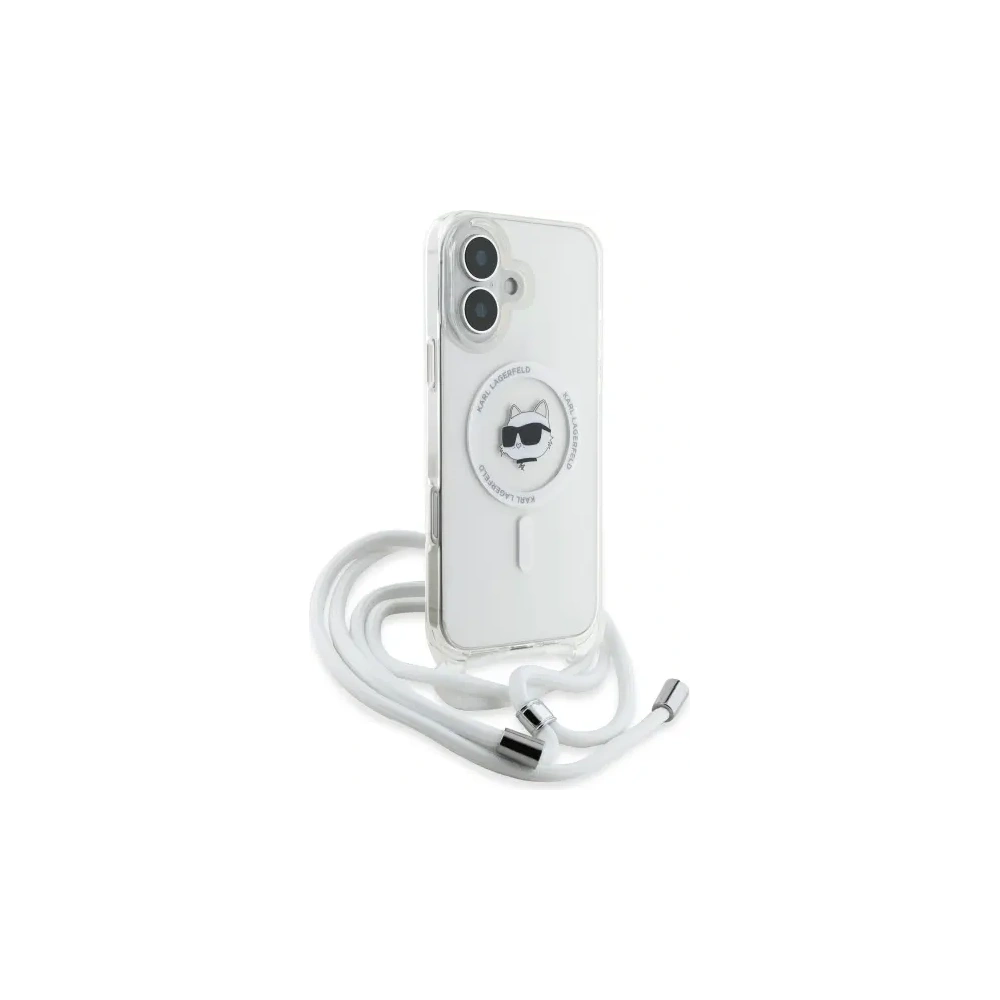 Hurtownia GSM - Karl Lagerfeld KLHMP16SHCCHNT Apple iPhone 16 hardcase IML Choupette Head & Cord Magsafe transparent - KLD21819 - {ean13} - Hurt