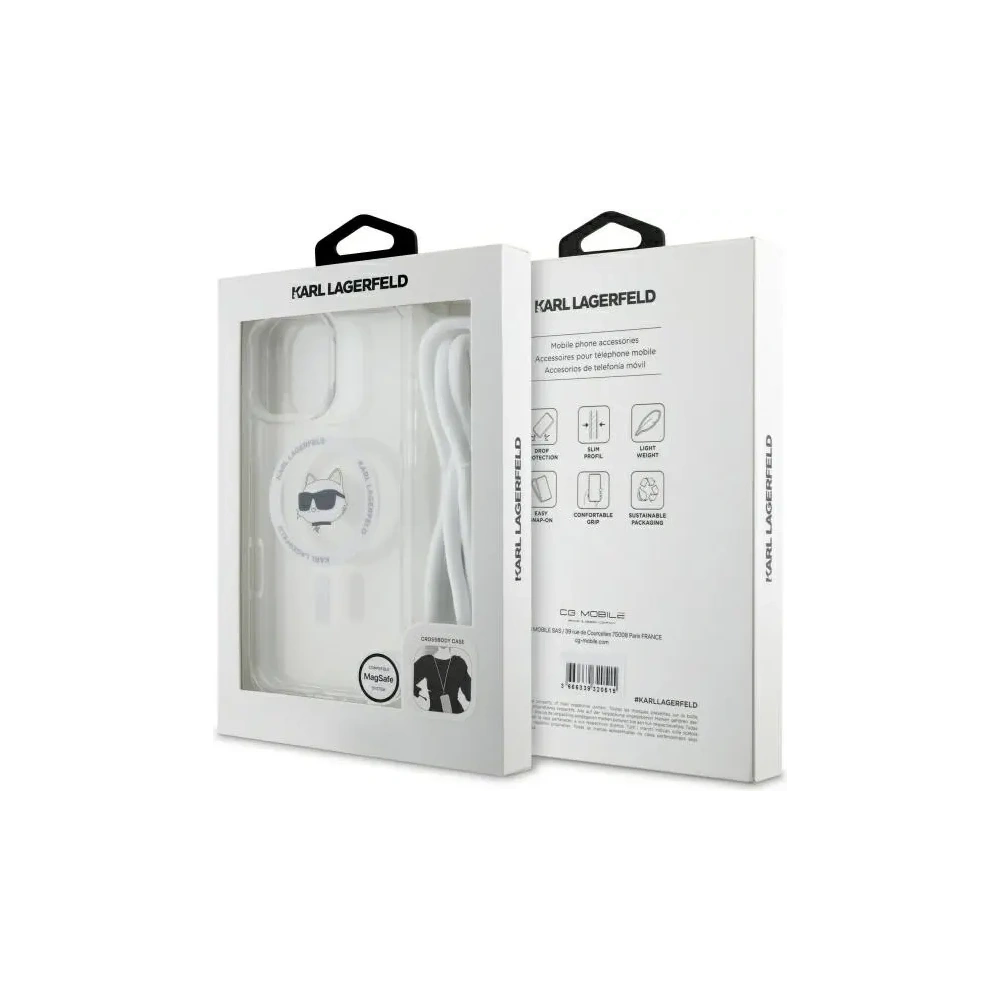 Hurtownia GSM - Etui Karl Lagerfeld KLHMP16XHCCHNT Apple iPhone 16 Pro Max hardcase IML Choupette Head & Cord Magsafe transparent - KLD21820 - {ean13} - Hurt