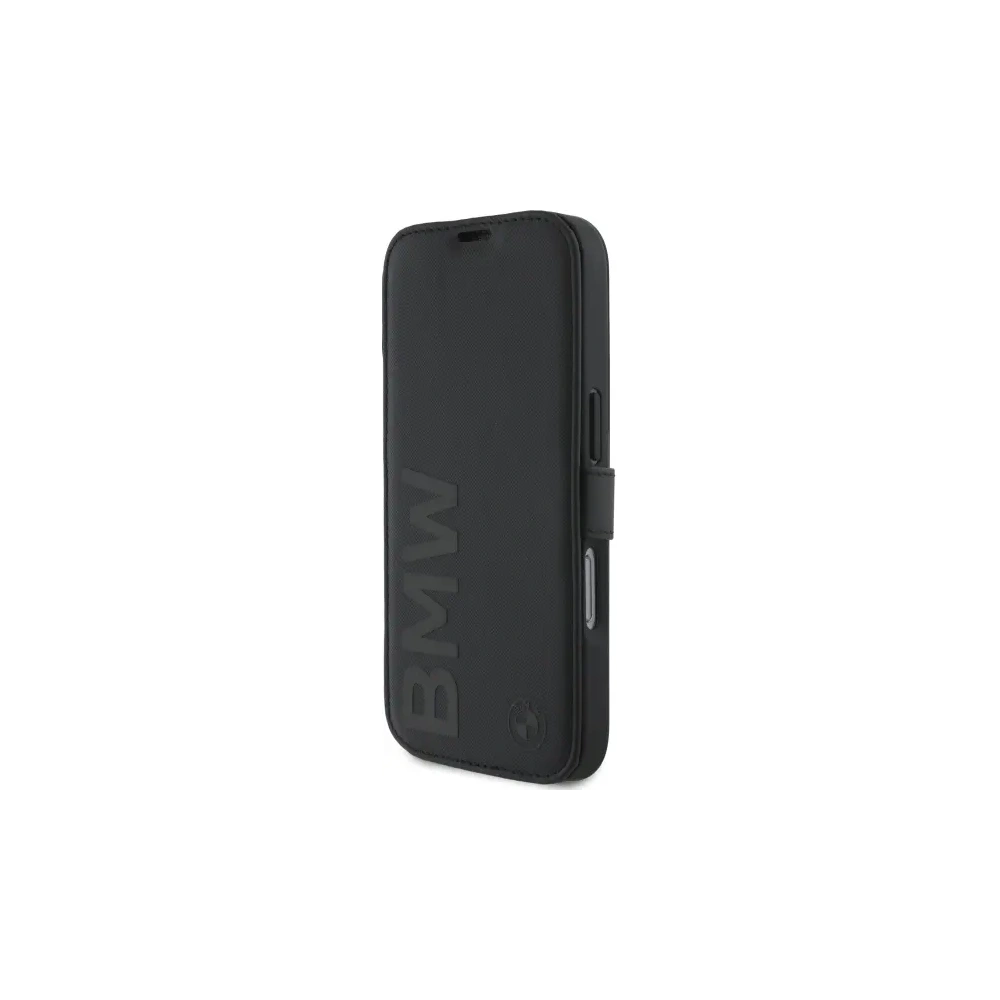 Hurtownia GSM - BMW BMBKP16S23RMRLK Apple iPhone 16 Buchhülle Signature Leder Wordmark schwarz - BMW733 - {ean13} - Hurt