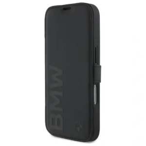 Hurtownia GSM - Etui BMW BMBKP16X23RMRLK Apple iPhone 16 Pro Max knížkový obal Signature Leather Wordmark černý/black - BMW734 - {ean13} - Hurt