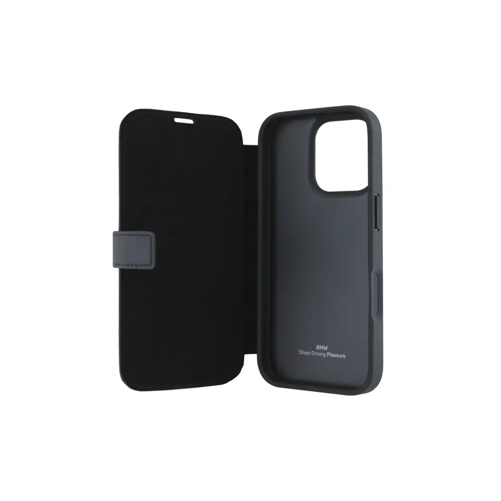 Hurtownia GSM - Etui BMW BMBKP16X23RMRLK Apple iPhone 16 Pro Max knížkový obal Signature Leather Wordmark černý/black - BMW734 - {ean13} - Hurt