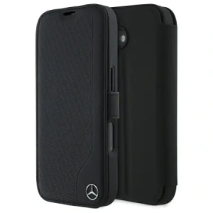 Hurtownia GSM - Mercedes MEBKP16S23RBGVK Apple iPhone 16 Buchhülle Leder Holzimitat schwarz - MRS299 - {ean13} - Hurt
