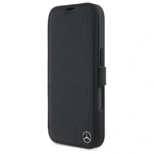 Hurtownia GSM - Mercedes MEBKP16S23RBGVK Apple iPhone 16 Buchhülle Leder Holzimitat schwarz - MRS299 - {ean13} - Hurt