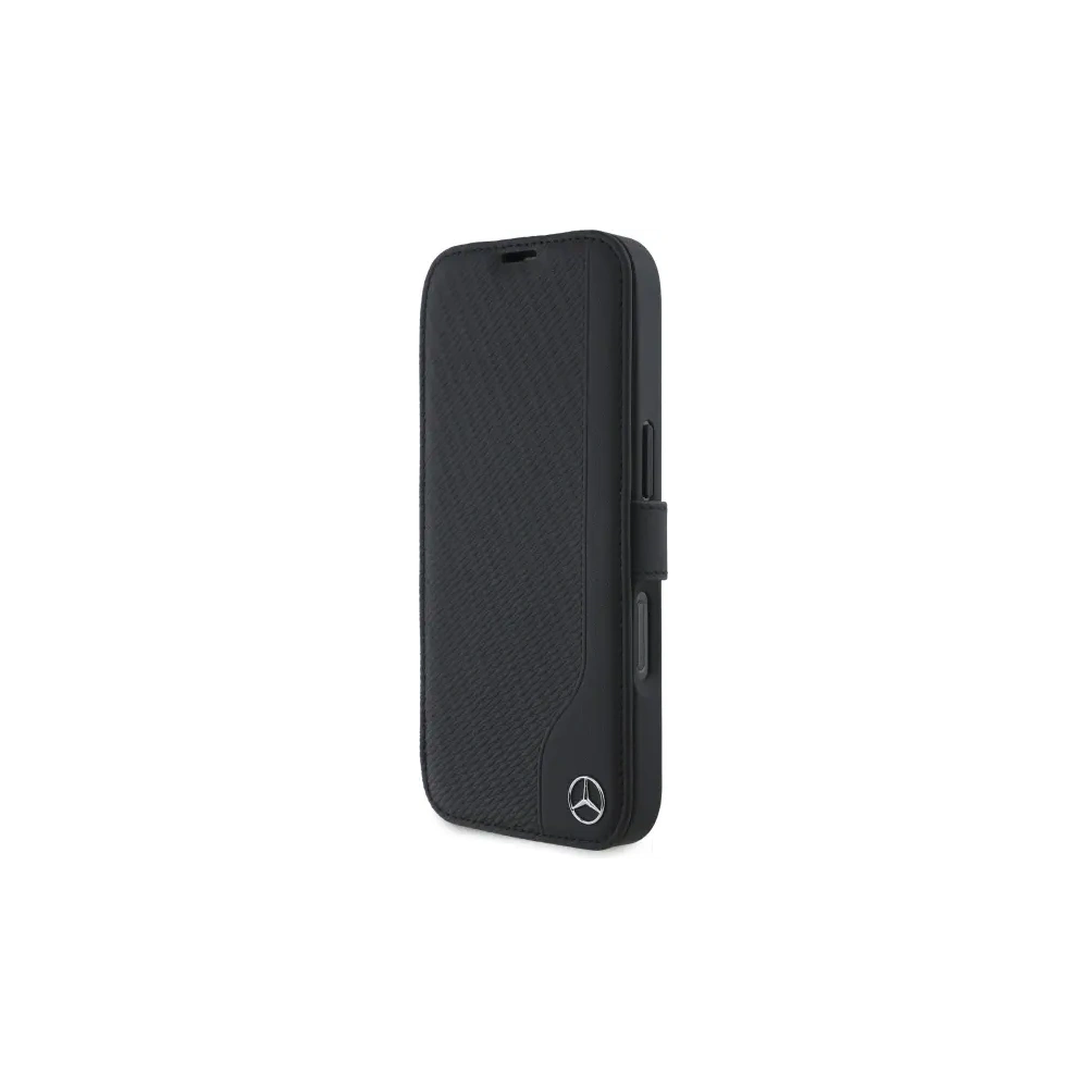 Hurtownia GSM - Mercedes MEBKP16S23RBGVK Apple iPhone 16 Buchhülle Leder Holzimitat schwarz - MRS299 - {ean13} - Hurt