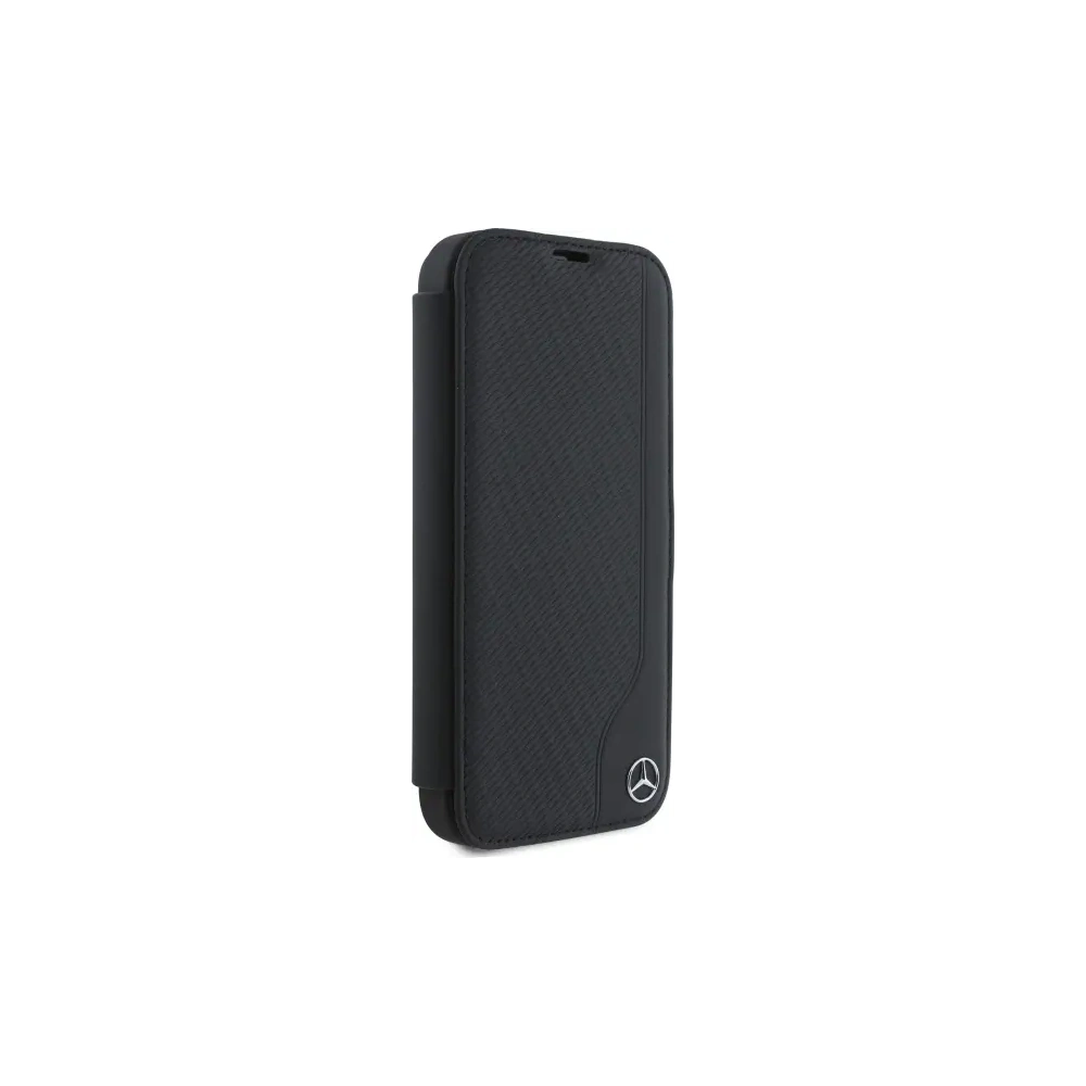 Hurtownia GSM - Mercedes MEBKP16S23RBGVK Apple iPhone 16 Buchhülle Leder Holzimitat schwarz - MRS299 - {ean13} - Hurt