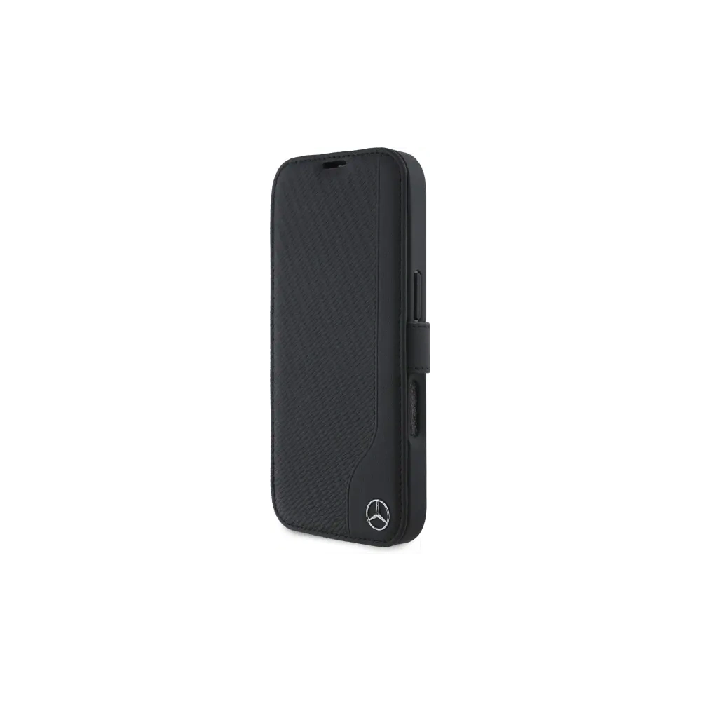 Hurtownia GSM - Mercedes MEBKP16S23RBGVK Apple iPhone 16 Buchhülle Leder Holzimitat schwarz - MRS299 - {ean13} - Hurt