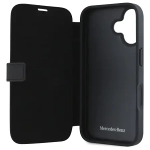Hurtownia GSM - Mercedes MEBKP16S23RBGVK Apple iPhone 16 Buchhülle Leder Holzimitat schwarz - MRS299 - {ean13} - Hurt
