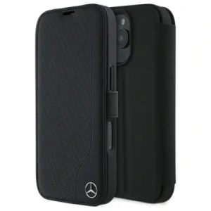 Hurtownia GSM - Etui Mercedes MEBKP16X23RBGVK Apple iPhone 16 Pro Max bookcase Leather Wood Imitation czarny/black - MRS300 - {ean13} - Hurt