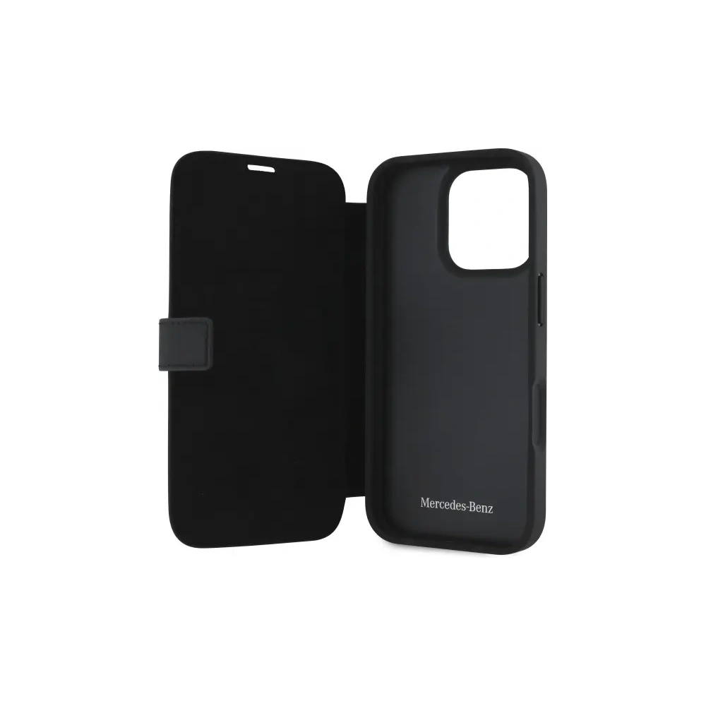 Hurtownia GSM - Etui Mercedes MEBKP16X23RWRSK Apple iPhone 16 Pro Max knížkový obal MB Waves Leather černý/black - MRS301 - {ean13} - Hurt