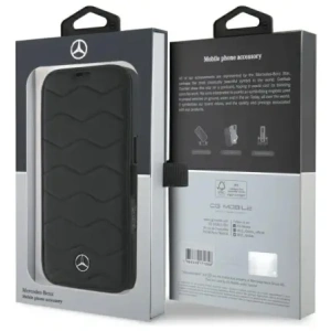 Hurtownia GSM - Mercedes MEBKP16X23RWRSK Apple iPhone 16 Pro Max Buchhülle MB Waves Leder schwarz - MRS301 - {ean13} - Hurt