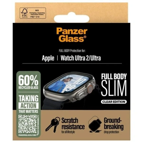 Szkło ochronne PanzerGlass Full Body Slim Apple Watch Ultra 2 / Ultra 49mm przezroczysty/transparent