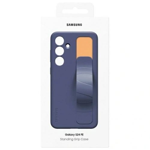 Etui Samsung EF-GS721CNEGWW Galaxy S24 FE Standing Grip Case niebiesko-czarny/blue black