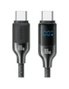 USAMS US-SJ742 USB-C / USB-C Digital Display Zinc Alloy Fast Charging Data Cable HX Series 100W 1,2m 