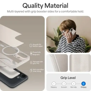 Etui Spigen Cyrill Kajuk Mag MagSafe Apple iPhone 16 Cream