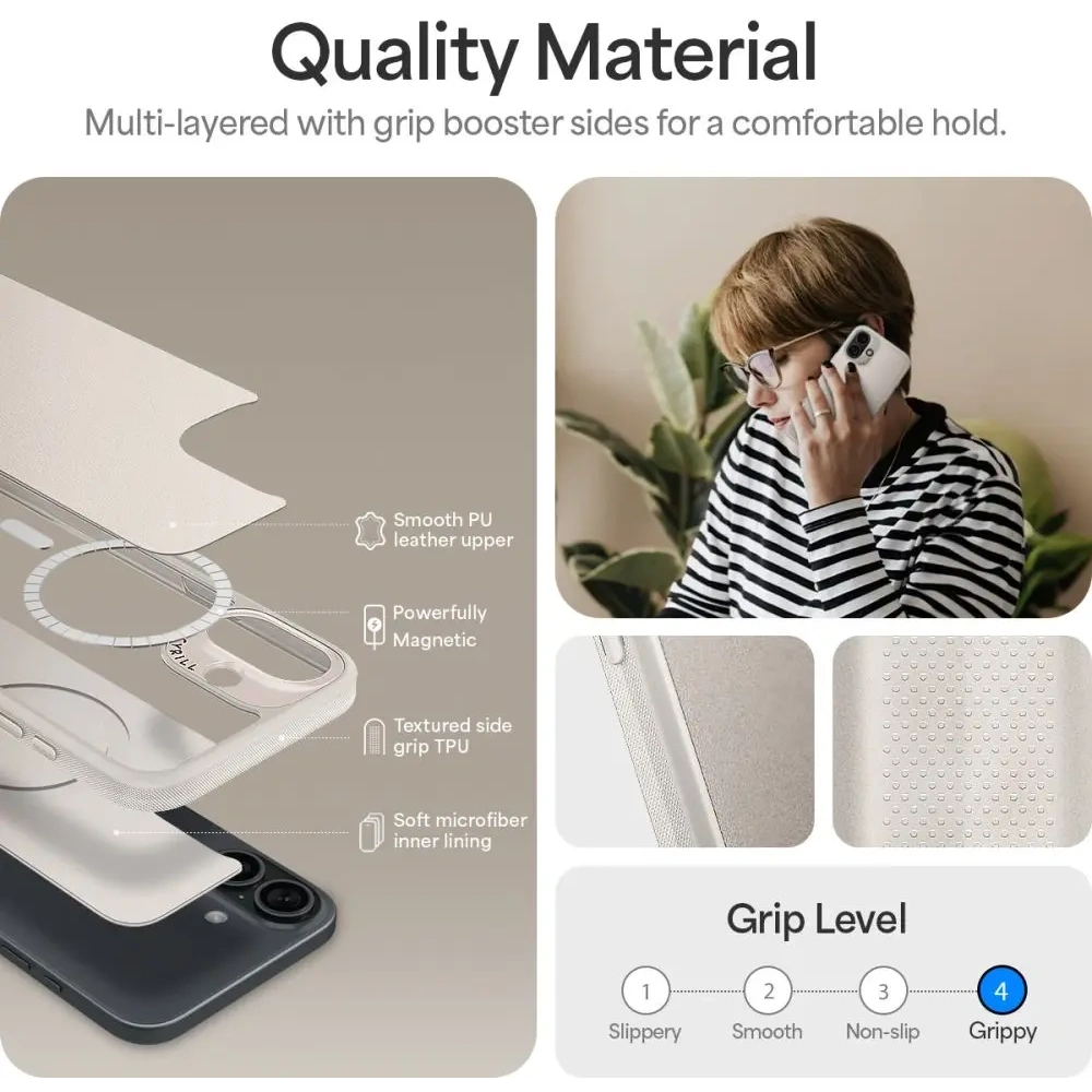 Wholesale Spigen Cyrill Kajuk Mag MagSafe Apple iPhone 16 Cream - SPN16563 - {ean13} - Hurt