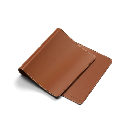Podkładka na biurko ze skóry wegańskiej Satechi Premium Desk Mat (brown)