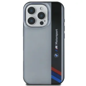 Hurtownia GSM - Etui BMW BMHCP16L23HTFEG Apple iPhone 16 Pro hardcase Motorsport IML Vertical Stripe szary/grey - BMW735 - {ean13} - Hurt
